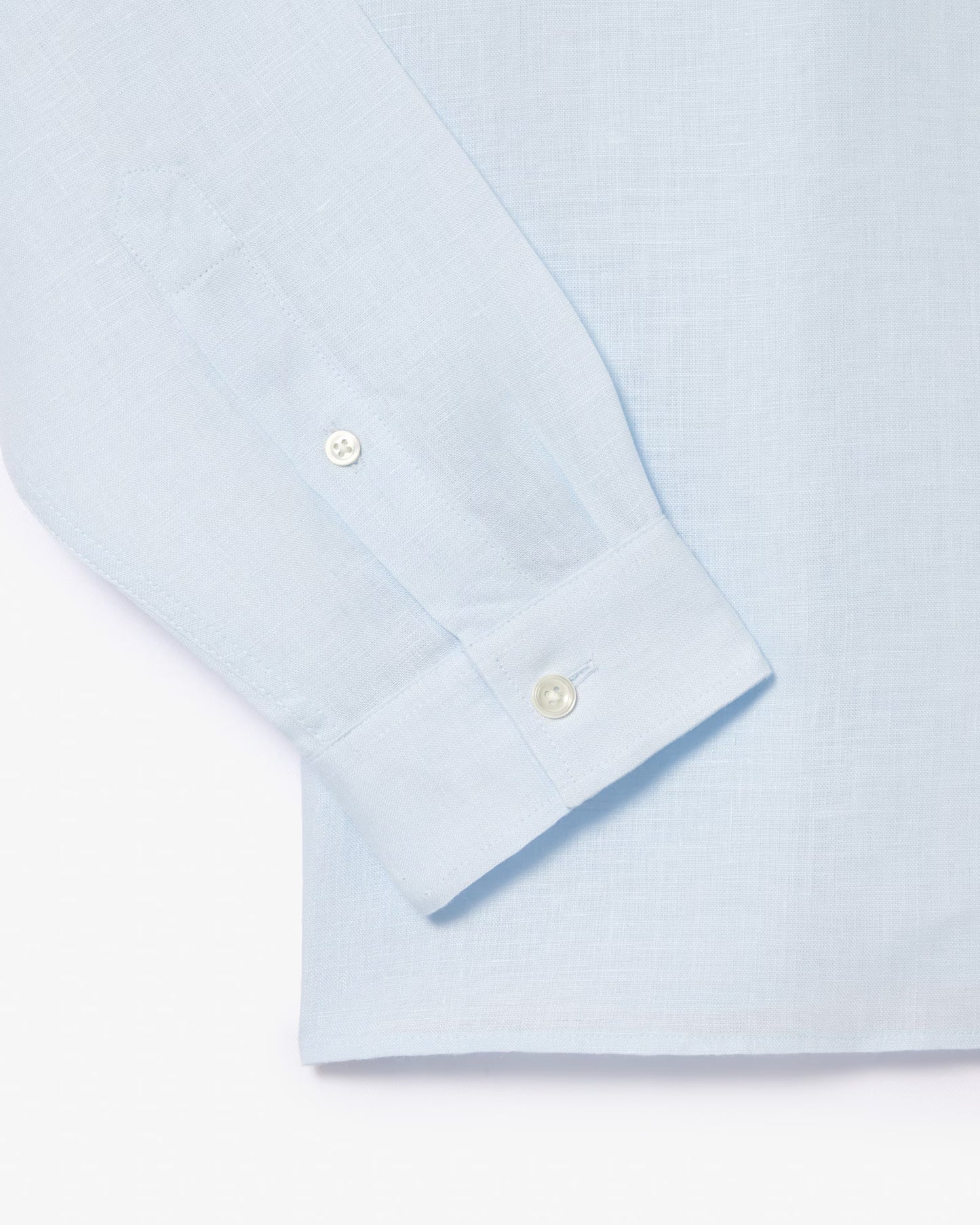 Camicia Uomo Lacoste CH5692 Regular Fit in Lino Manica Lunga Azzurro T01