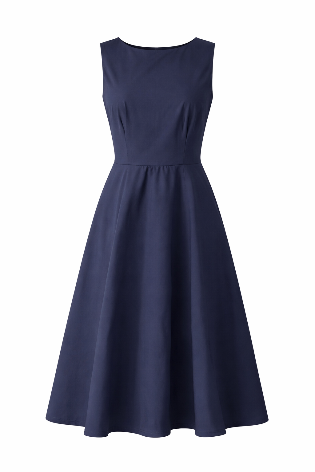Six Months for Two · Abito donna svasato smanicato blu