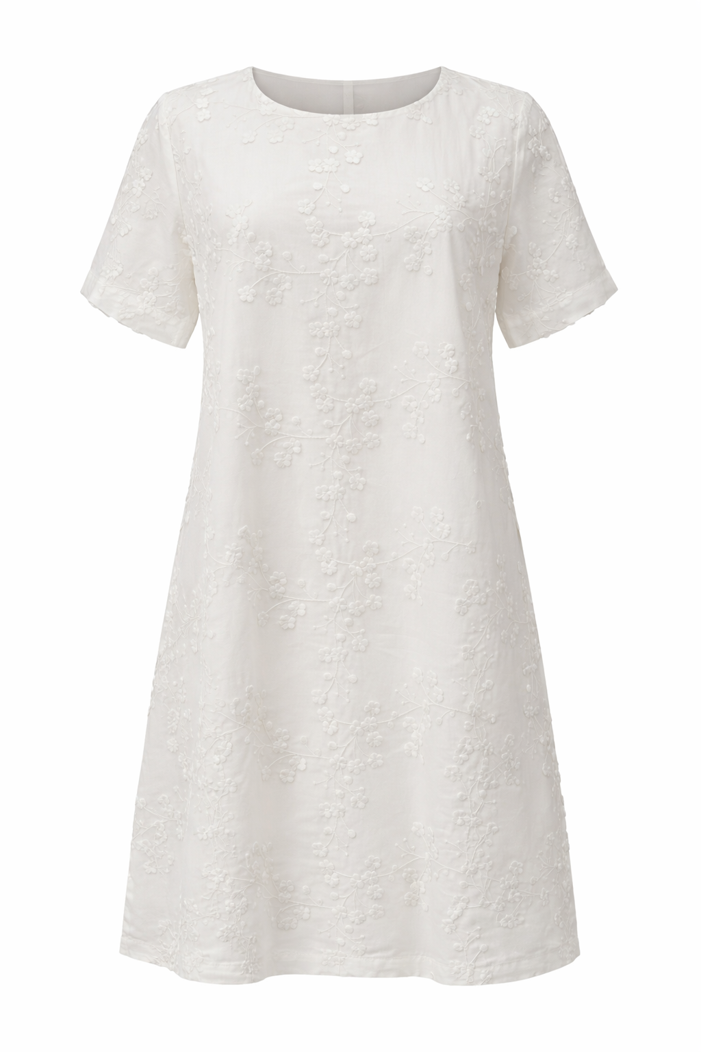 Six Months for Two · Abito donna floreale manica corta bianco