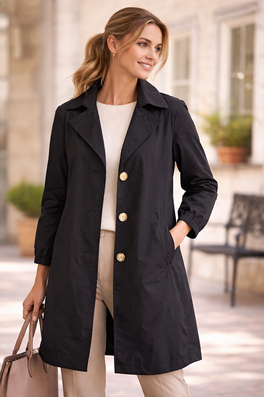 Six Moths for Two Spolverino Donna dritto con bottoni