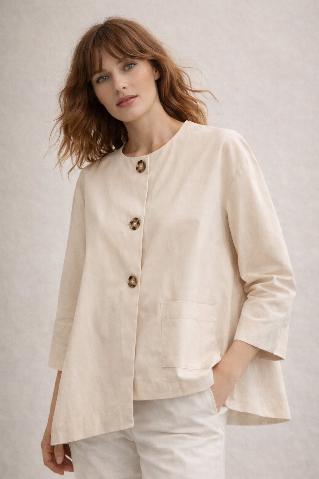 Rebeka Ross · Giacca donna bottoni tasca applicata
