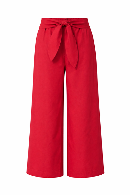 Six Months for Two · Pantaloni donna palazzo fantasia cintura rosso