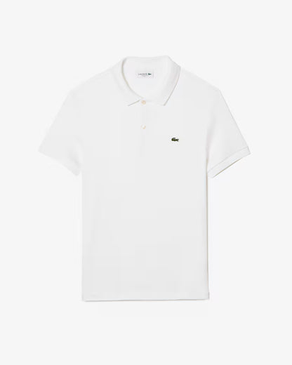 LACOSTE Polo Uomo Manica Corta Cotone Pima Bianca