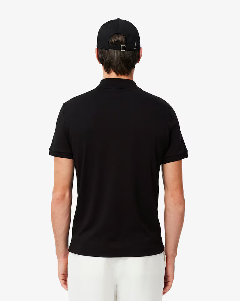 LACOSTE Polo Uomo Manica Corta Cotone Pima Nero