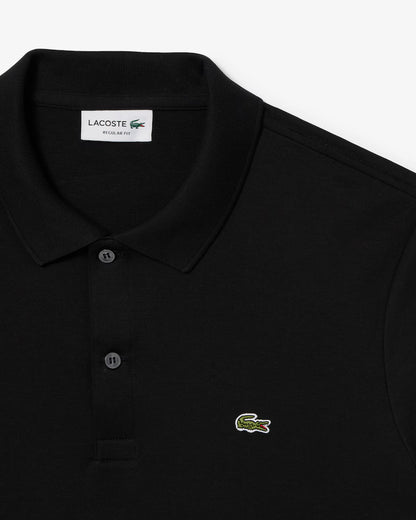 LACOSTE Polo Uomo Manica Corta Cotone Pima Nero