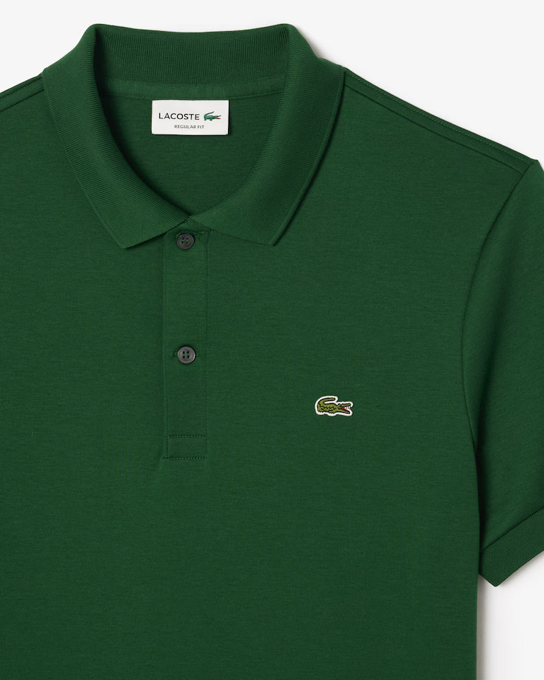 LACOSTE Polo Uomo Manica Corta Cotone Pima Verde