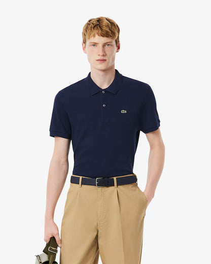 LACOSTE Polo Uomo Manica Corta Cotone Pima Blu
