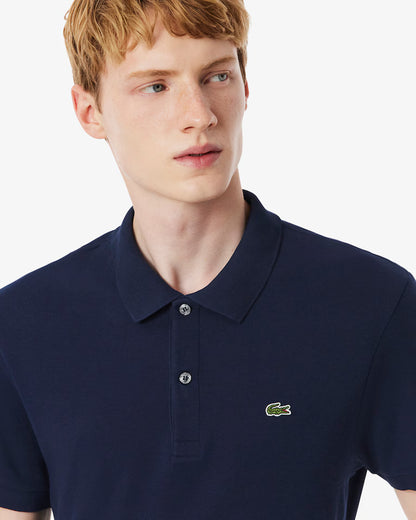 LACOSTE Polo Uomo Manica Corta Cotone Pima Blu