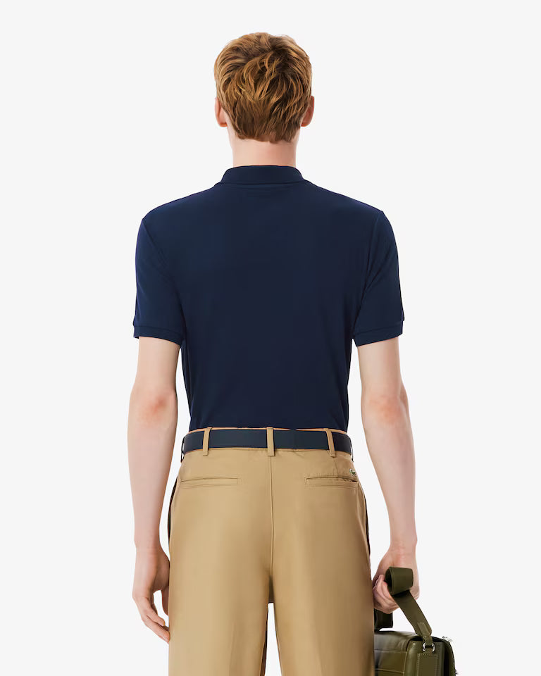 LACOSTE Polo Uomo Manica Corta Cotone Pima Blu