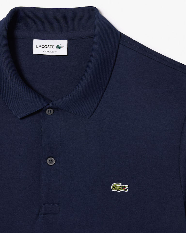 LACOSTE Polo Uomo Manica Corta Cotone Pima Blu