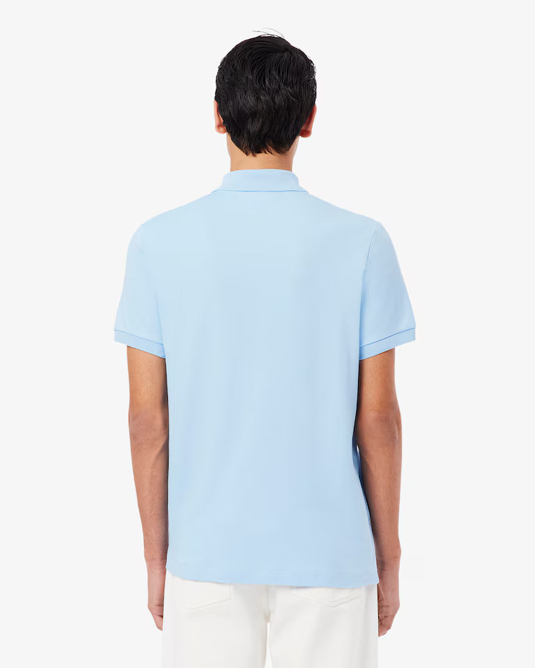 LACOSTE Polo Uomo Manica Corta Cotone Pima Celeste