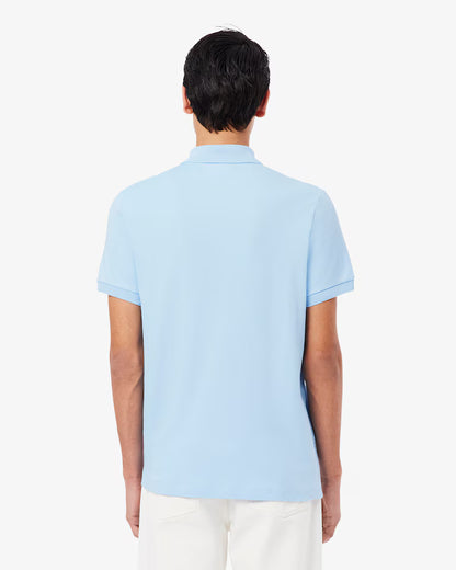 LACOSTE Polo Uomo Manica Corta Cotone Pima Celeste