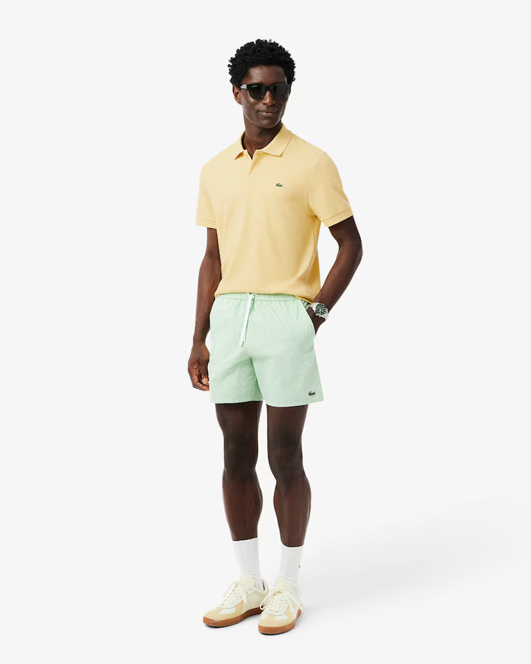 LACOSTE Polo Uomo Manica Corta Cotone Pima Giallo