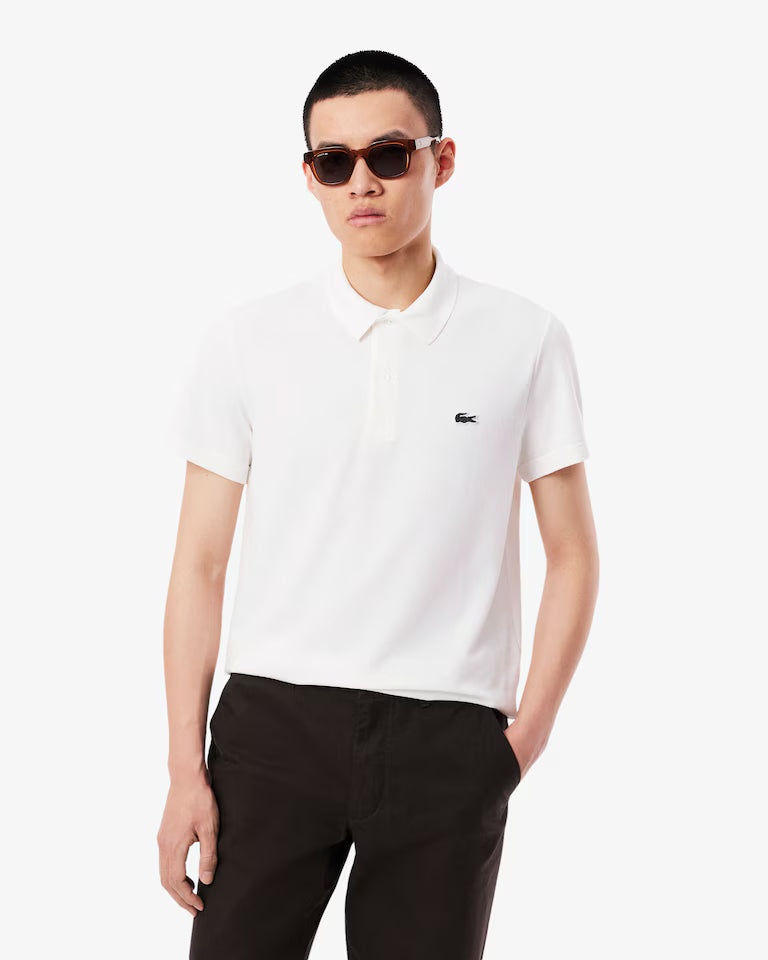 Polo Uomo Lacoste DH5522 Cotone Traspirante Manica Corta Bianco 001