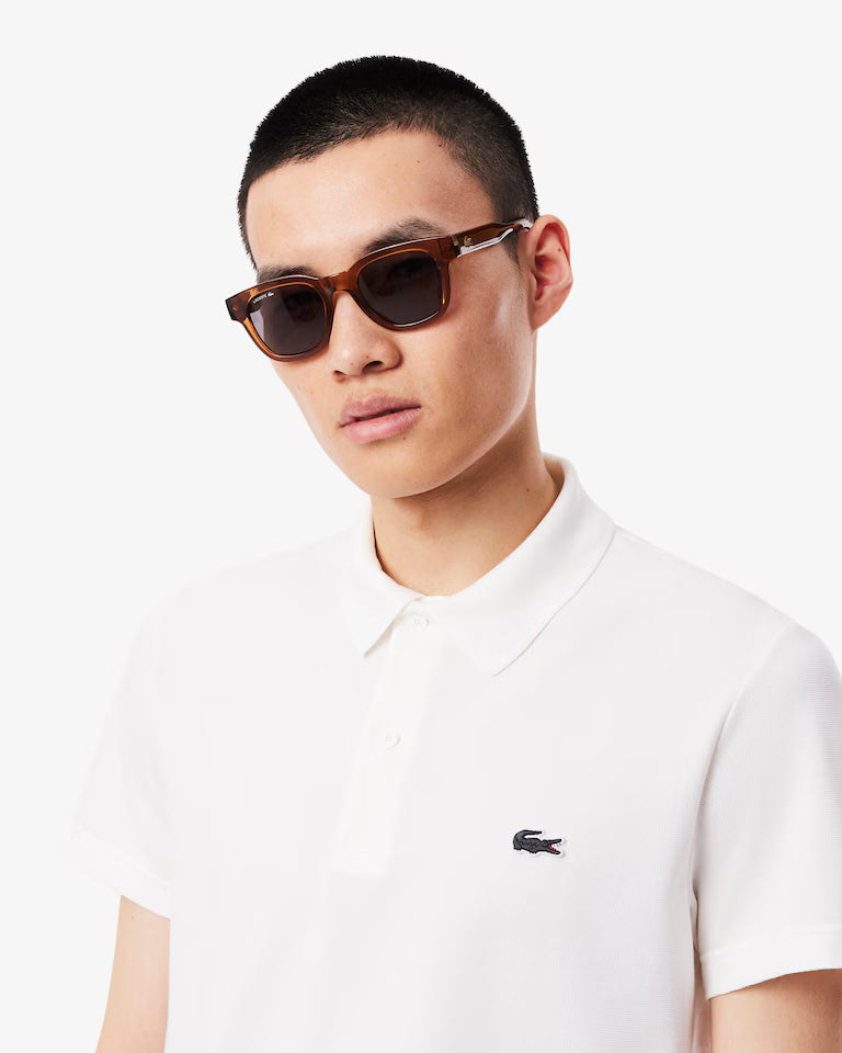 Polo Uomo Lacoste DH5522 Cotone Traspirante Manica Corta Bianco 001