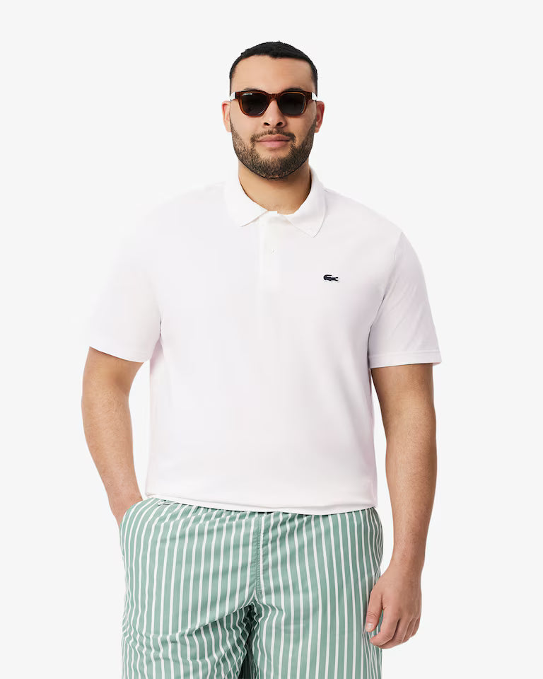 Polo Uomo Lacoste DH5522 Cotone Traspirante Manica Corta Bianco 001