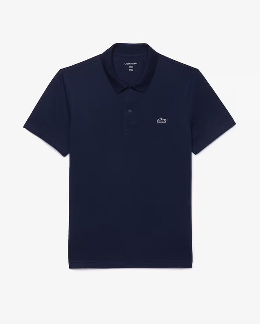 Polo Uomo Lacoste DH5522 Cotone Traspirante Manica Corta Blu 166