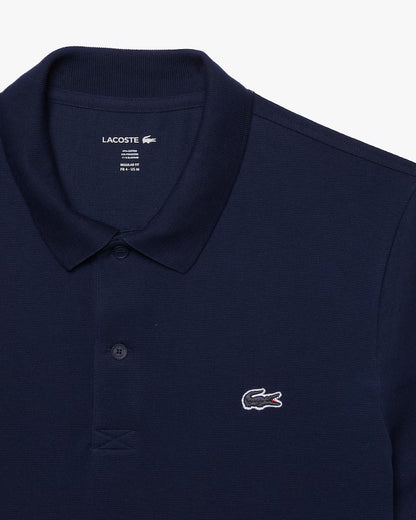 Polo Uomo Lacoste DH5522 Cotone Traspirante Manica Corta Blu 166