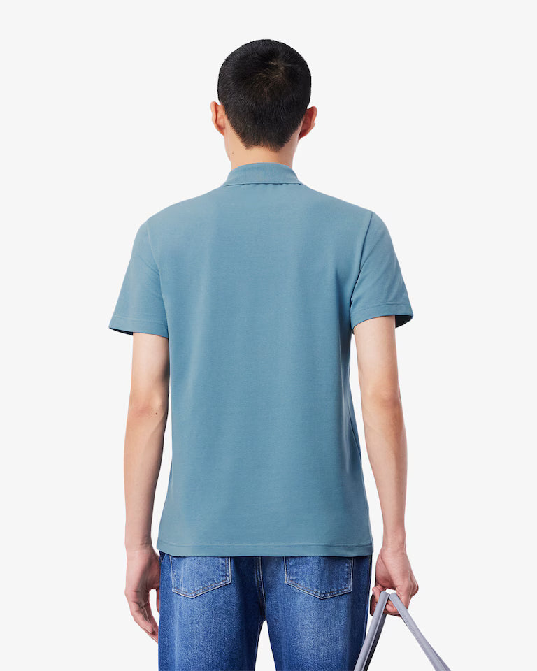 Polo Uomo Lacoste DH5522 Cotone Traspirante Manica Corta Celeste HD9