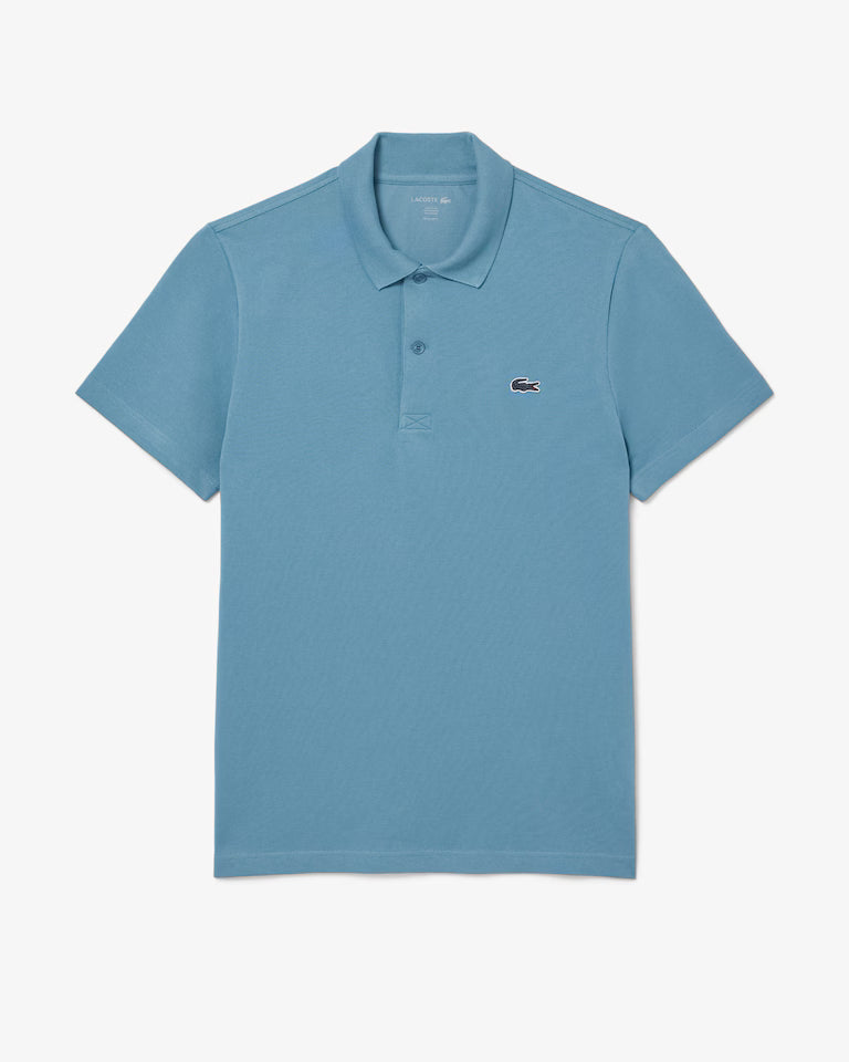 Polo Uomo Lacoste DH5522 Cotone Traspirante Manica Corta Celeste HD9