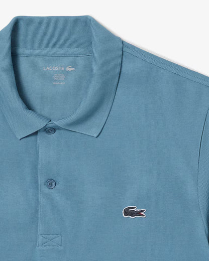 Polo Uomo Lacoste DH5522 Cotone Traspirante Manica Corta Celeste HD9