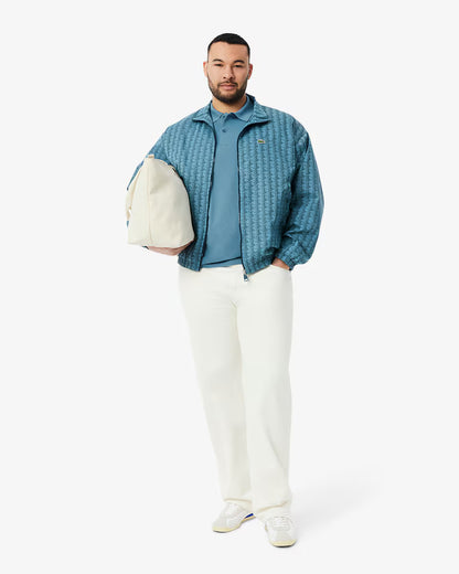 Polo Uomo Lacoste DH5522 Cotone Traspirante Manica Corta Celeste HD9