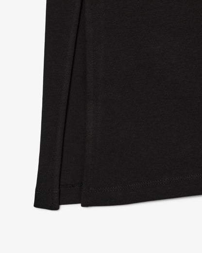 LACOSTE Abito Donna T-Shirt in Jersey di Cotone Organico Nero