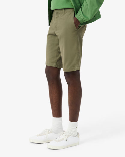 Lacoste · Bermuda chino uomo slim verde cachi