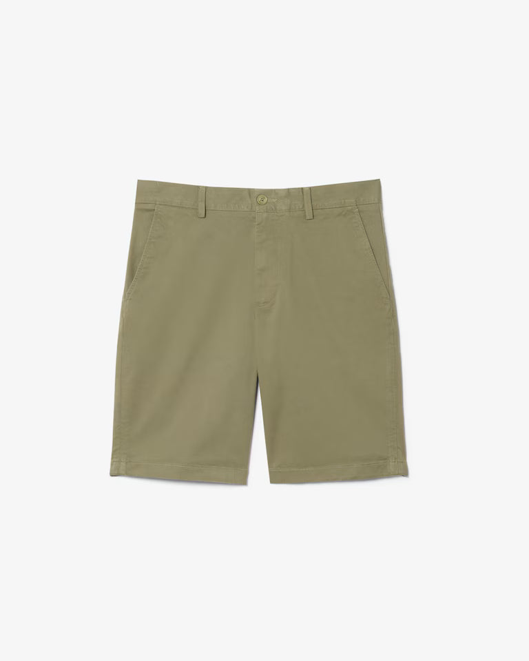Lacoste · Bermuda chino uomo slim verde cachi
