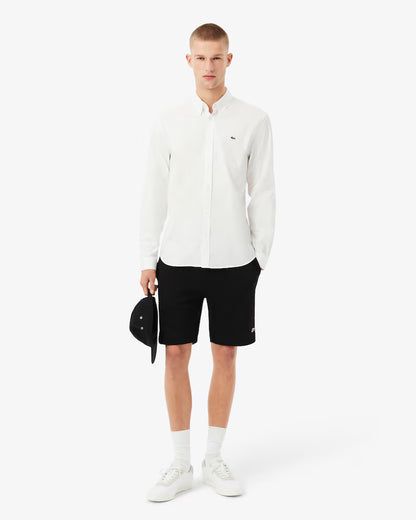 Lacoste · Bermuda uomo regular felpato nero