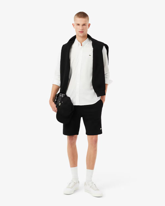 Lacoste · Bermuda uomo regular felpato nero