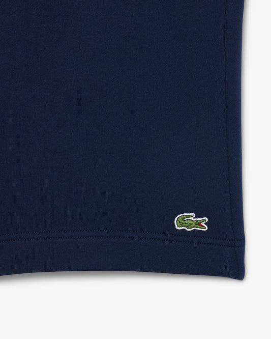 Lacoste Shorts Uomo regular fit in Cotone felpato organico Blu