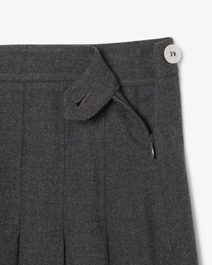 LACOSTE Gonna midi plissettata in flanella