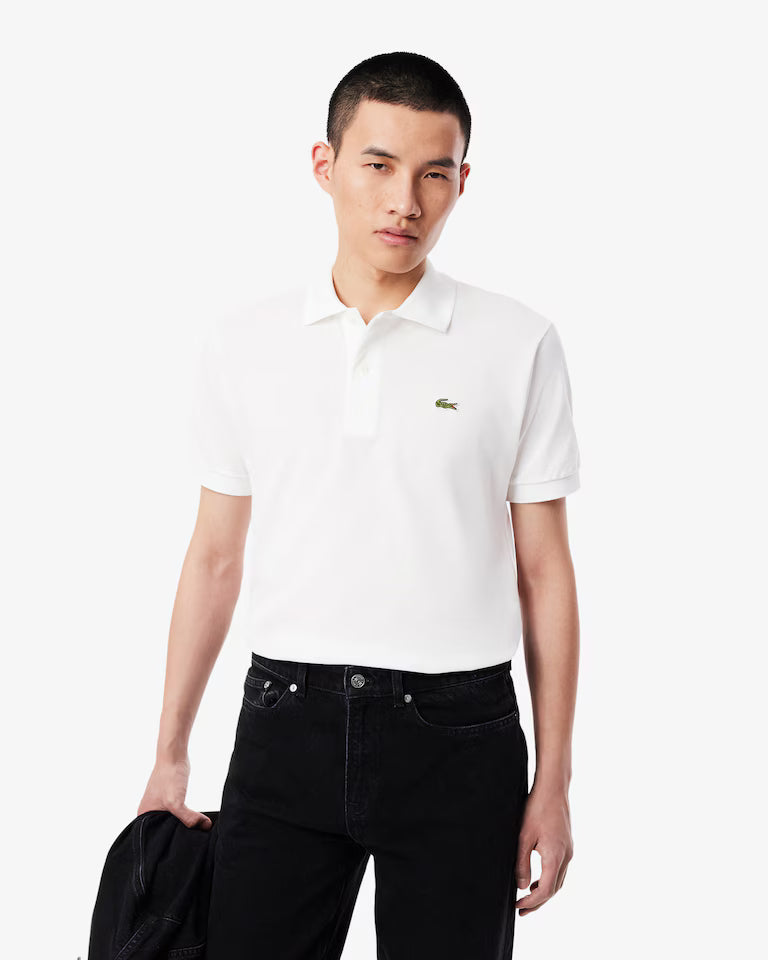 Polo Uomo Manica Corta Lacoste L1212 Bianca