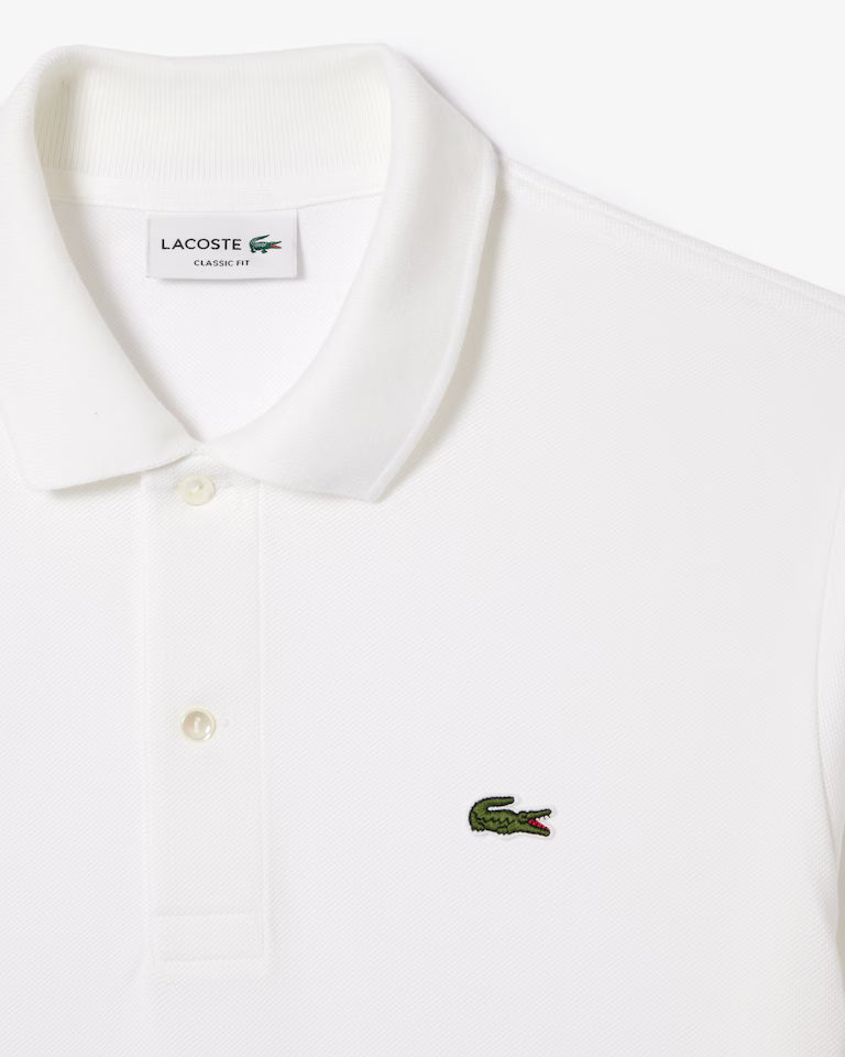 Polo Uomo Manica Corta Lacoste L1212 Bianca