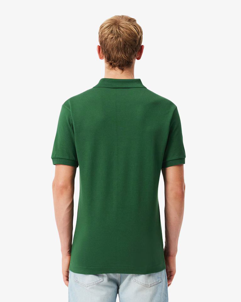 Lacoste Polo Uomo Manica Corta Classic Fit in Cotone Piqué Verde