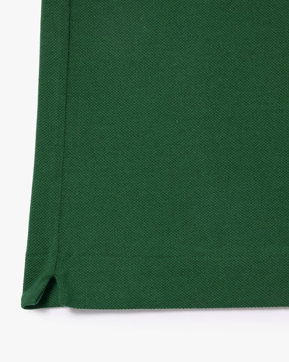 Lacoste Polo Uomo Manica Corta Classic Fit in Cotone Piqué Verde