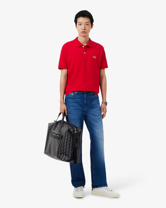 Lacoste · Polo L1212 uomo manica corta piqué rosso