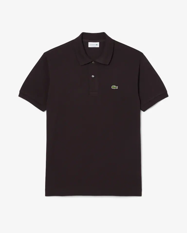 Lacoste · Polo L1212 uomo manica corta piqué marrone