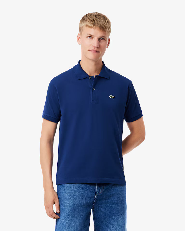 Lacoste · Polo L1212 uomo manica corta piqué blu navy
