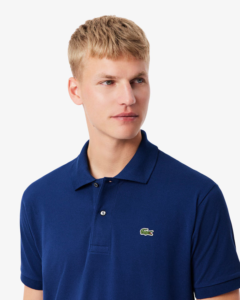 Lacoste · Polo L1212 uomo manica corta piqué blu navy
