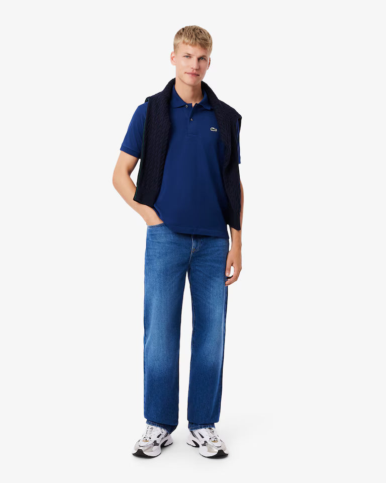 Lacoste · Polo L1212 uomo manica corta piqué blu navy