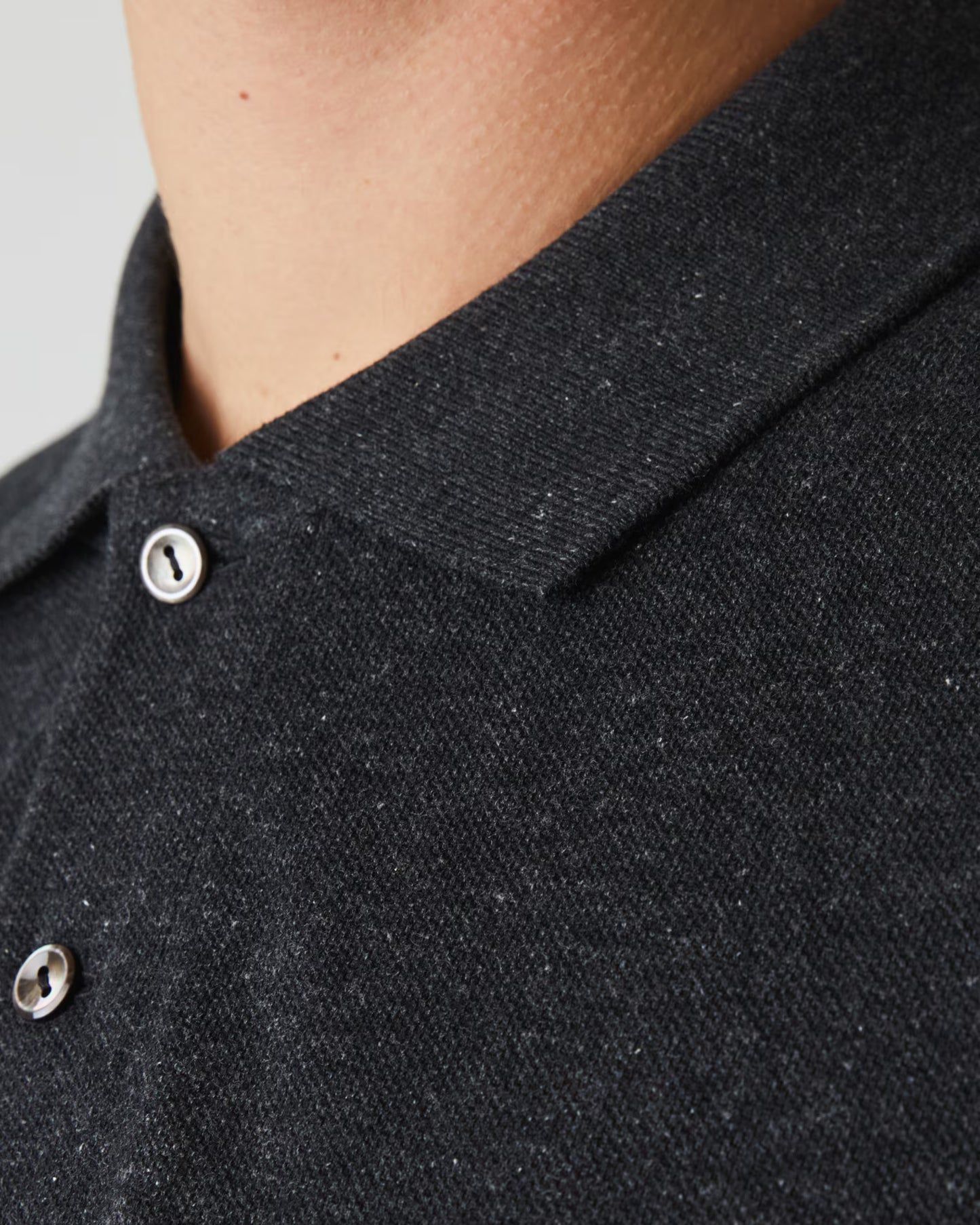 Lacoste Polo Uomo Manica Corta in Cotone Piqué Grigio Melange