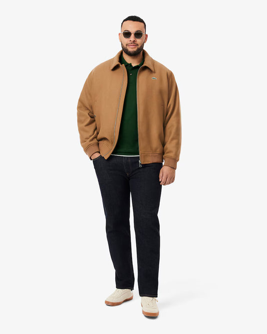 Polo Lacoste in Cotone Piqué Maniche Lunghe Verde