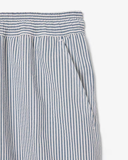 LACOSTE Costume Uomo in Cotone e Poliestere Riciclato a Righe Seersucker