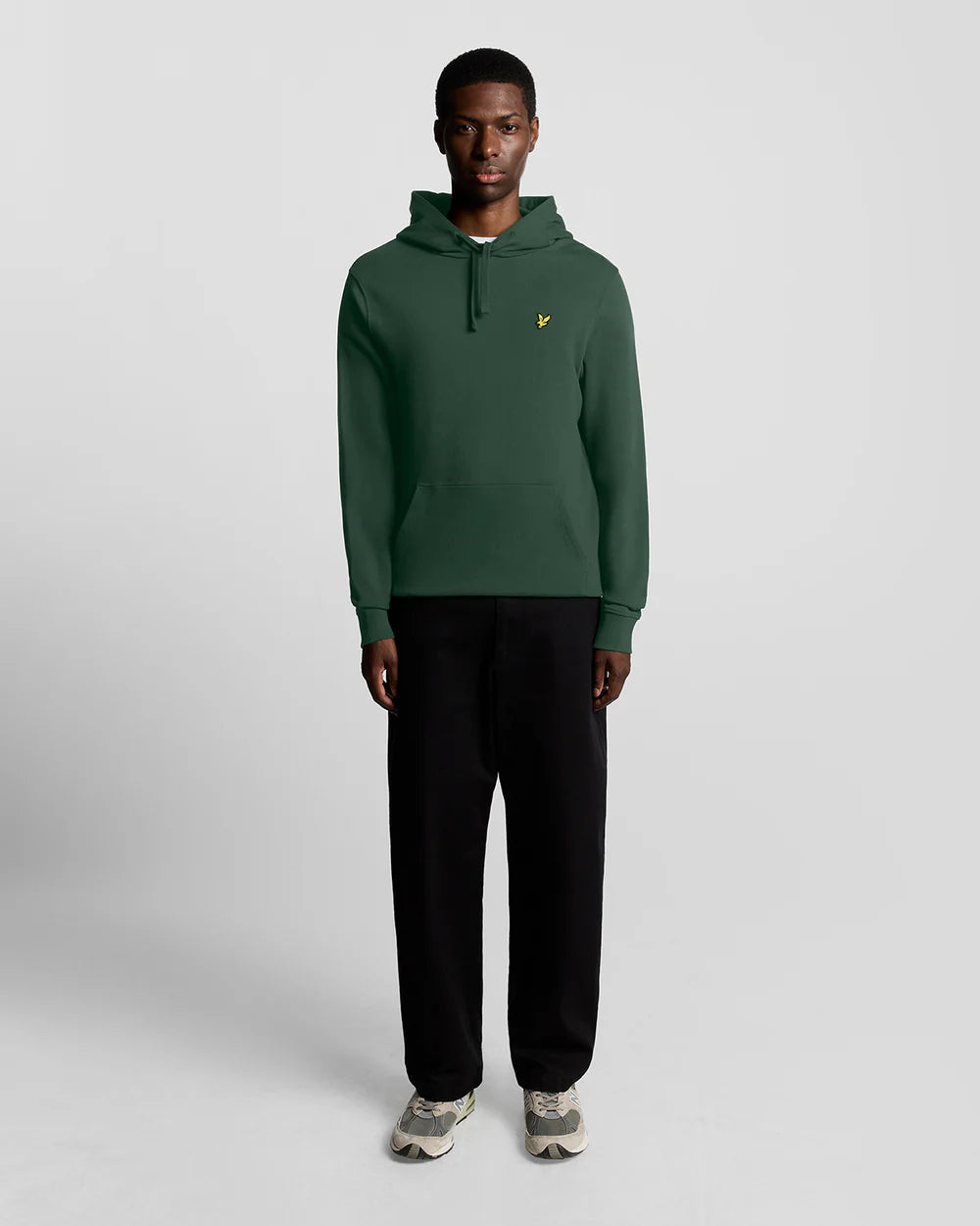 LYLE & SCOTT Felpa Uomo con cappuccio in cotone loopback Verde