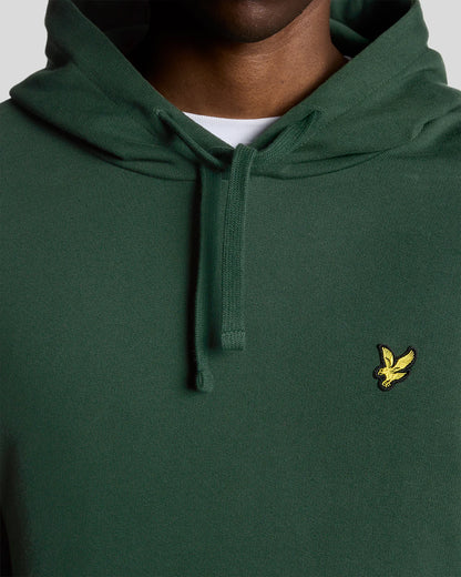 LYLE & SCOTT Felpa Uomo con cappuccio in cotone loopback Verde