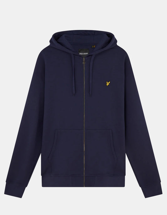 LYLE & SCOTT Felpa Uomo Regular Fit con zip in cotone loopback