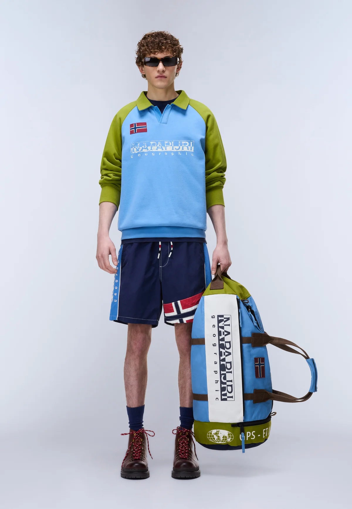 Napapijri · Costume Reflect uomo stampa bandiera blu
