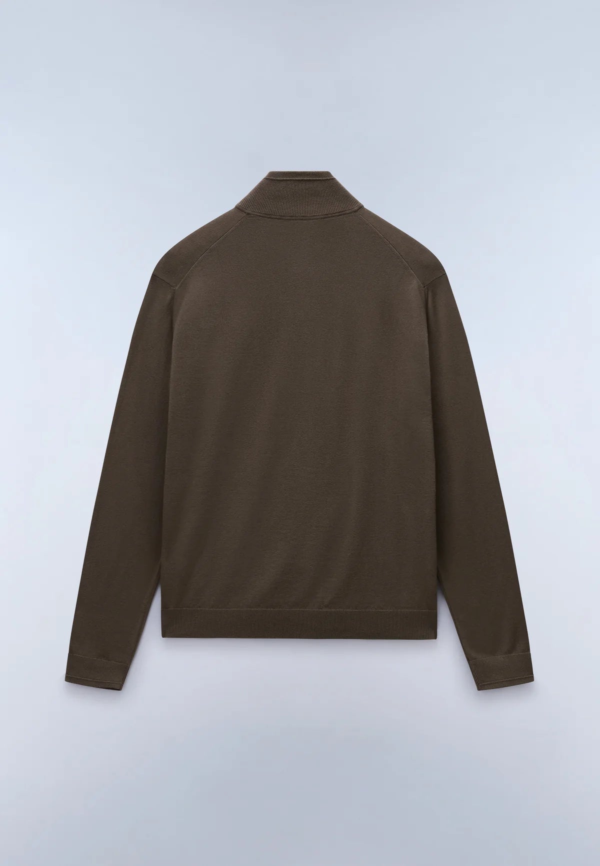 Napapijri · Maglione Decatur 2.0 uomo zip collo alto verde oliva